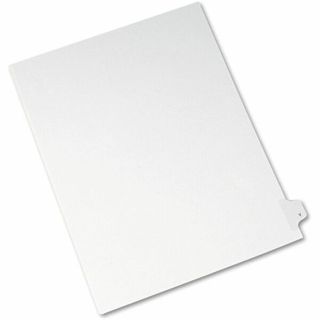 Avery Side Tab Individual Legal Dividers - 25 x Divider(s) - Side Tab(s) - Y - 1 Tab(s)/Set - 8.5" Divider Width x 11" Divider L