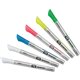 Quartet Glass Board Fine Tip Neon Markers - Fine Marker Point - Assorted Neon Liquid Ink - 6 / Pack