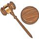 Advantus Gavel Set with Sound Block and Brass Band - Brass