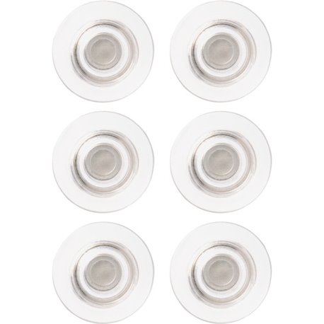 Quartet Large Glass Board Magnets - 6 / Pack - Clear