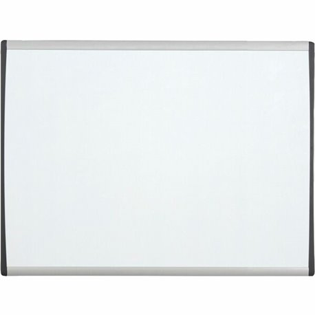 Quartet Arc Cubicle Magnetic Whiteboard - 14" (1.2 ft) Width x 11" (0.9 ft) Height - White Painted Steel Surface - Silver Alumin