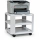 Master Mobile Printer Stand - 75 lb Load Capacity - 2 x Shelf(ves) - 8.5" Height x 18" Width x 18" Depth - Floor - Steel - Gray