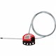 Master Lock Adjustable Cable Lockout - Black, Red - Plastic - 6 ft