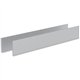 Mayline Gray Laminate Conference Table Modesty Panel - Contemporary - 12" Width x 82.4" Depth x 11" Height - Stain Resistant, Wa