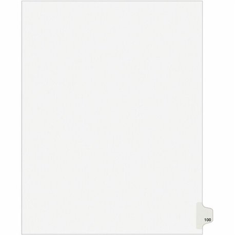 Avery Side Tab Individual Legal Dividers - 500 x Divider(s) - 500 Side Tab(s) - 100 - 1 Tab(s)/Set - 8.5" Divider Width x 11" Di