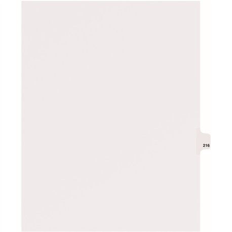 Avery Side Tab Individual Legal Dividers - 25 x Divider(s) - Side Tab(s) - 216 - 1 Tab(s)/Set - 8.5" Divider Width x 11" Divider