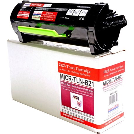 microMICR MICR Standard Yield Laser Toner Cartridge - Alternative for Lexmark B241H00 - Black - 1 Each - 6000 Pages