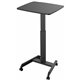 Kantek Mobile Height Adjustable Sit to Stand Desk - Rectangle Top - 17.60 lb Capacity - Adjustable Height - 29.60" to 44.20" Adj
