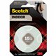 Scotch Mounting Tape - 6.25 ft Length x 0.50" Width - Foam - 1 Roll - White