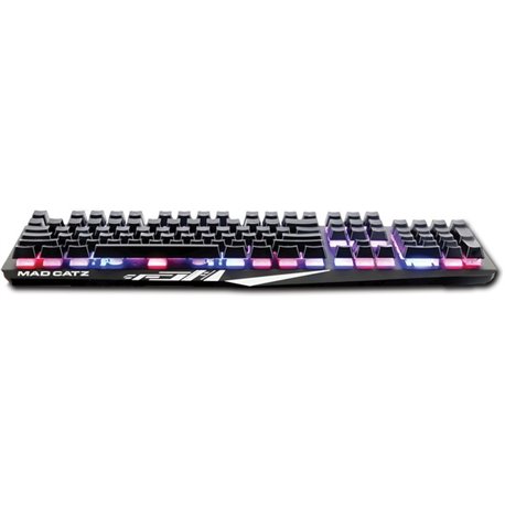 Mad Catz The Authentic S.T.R.I.K.E. 2 Membrane Gaming Keyboard - Black - Cable Connectivity Multimedia Hot Key(s) - Membrane Key