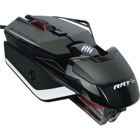 Mad Catz The Authentic R.A.T. 2+ Optical Gaming Mouse - Pixart PMW3325 - Cable - 1 - USB - 5000 dpi - Scroll Wheel