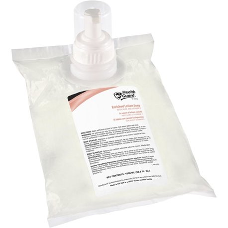 Health Guard EZ Foam Refill Enriched Lotion Soap - Floral ScentFor - 33.8 fl oz (1000 mL) - Soil Remover - Multipurpose, Hand - 