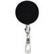 Advantus Premier Retractable Heavy Duty ID Reel With Badge Clip - Plastic, Steel - 12 / Box - Black, Silver