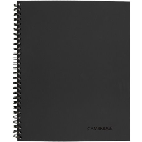 Cambridge Limited Business Notebooks - 80 Sheets - Wire Bound - Legal Ruled - 0.28" Ruled - 20 lb Basis Weight - 8 1/4" x 11" - 