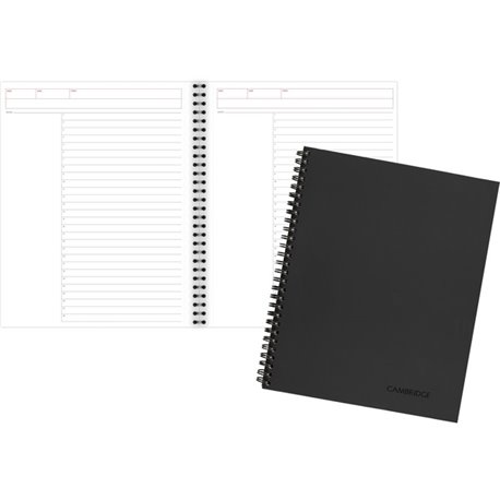 Mead 1 - Subject Action Planner Notebook - Letter - 80 Sheets - Double Wire Spiral - 0.34" Ruled - 20 lb Basis Weight - Letter -