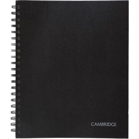 Mead Hardbound Business Notebook - Letter - 96 Sheets - Wire Bound - 0.28" Ruled - 20 lb Basis Weight - Letter - 8 1/2" x 11" - 