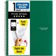 Five Star Wirebound Notebooks - 100 Sheets - Wire Bound - 11" x 8 1/2" - White Paper - Assorted Cover - Pocket, Stiff-back, Perf