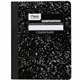 Mead Composition Book - Sewn - 7 1/2" x 9 3/4" - White Paper - Black Marble Cover - 1 Each