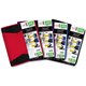 Mead Zipper Binder - 500 Sheet Capacity - 3 x Ring Fastener(s) - 3 Pocket(s) - Multi-colored - Zipper Closure, Wear Resistant, T