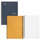 Mead Personal Wirebound Notebook - 100 Sheets - Wire Bound - 5" x 7" - Assorted Paper - Perforated, Pocket Divider - 1 Each