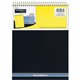 Mead Premium Wirebound Legal Pads - 70 Sheets - Spiral - 20 lb Basis Weight - 8 1/2" x 11 3/4" - Canary Paper - NavyBoard Cover 