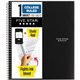 Five Star College Ruled 1-subject Notebook - 100 Sheets - Wire Bound - Wide Ruled - 8" x 11" - BlackPlastic Cover - 1 Each