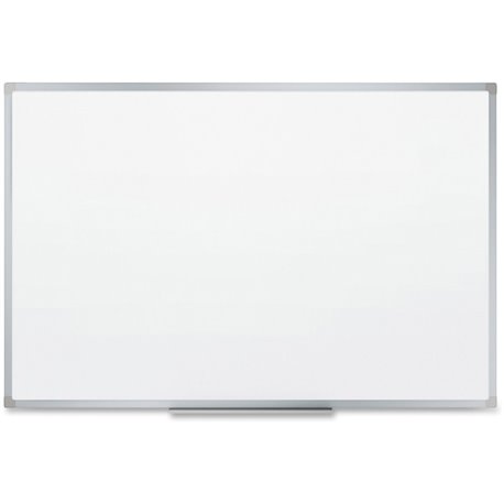 Mead Basic Dry-Erase Board - 35.9" (3 ft) Width x 23.8" (2 ft) Height - White Melamine Surface - Silver Aluminum Frame - Marker 