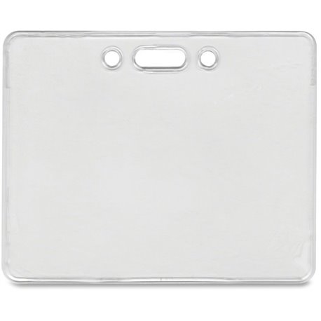 Advantus Proximity Card Horizontal Badge Holder - Horizontal - 50 / Pack - Clear