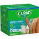 Curad Variety Pack 4-sided Seal Bandages - 200/Box - Assorted - Fabric, Plastic