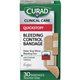 Curad Assorted QuickStop Bandages - Assorted Sizes - 30/Box - White - Fabric