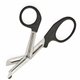 Medline Konig Bandage and Clothing Scissors - 7" Overall LengthSerrated Blade - Black - 1 Each