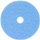 3M Sky Blue Hi-Performance Burnish Pad 3050 - 5/Carton - Round x 20" Diameter x 1" Thickness - Burnishing - Linoleum, Sheet Viny