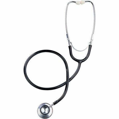 Medline Dual-Head Stethoscope - Latex-free - Black