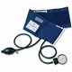 Medline Handheld Aneroid Sphygmomanometers - For Blood Pressure - Latex-free - Blue - Adult - Polyvinyl Chloride (PVC)