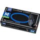 Medline VersaShield STORM Nonsterile Nitrile Gloves - Medium Size - Black - Textured, Latex-free - For Healthcare Working - 100 