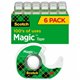 Scotch 3/4"W Magic Tape - 18.06 yd Length x 0.75" Width - 1" Core - Dispenser Included - Handheld Dispenser - Tear Resistant - F