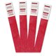 Advantus Tyvek Wristbands - 3/4" Width x 9 3/4" Length - Rectangle - Red - Tyvek - 500 / Pack - Tear Resistant, Adhesive Closure