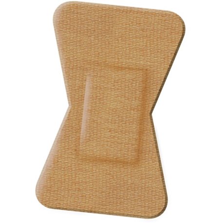 Medline Comfort Cloth Woven Finger Tip Bandage - 1.75" x 2" - 100/Box - Tan