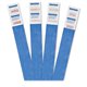 Advantus Tyvek Wristbands - 3/4" Width x 9 3/4" Length - Rectangle - Blue - Tyvek - 500 / Pack - Adhesive Closure