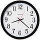 Howard Miller Gallery Wall Clock - Analog - Quartz - White Main Dial - Black/Plastic Case, Red - Black Finish