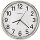 Howard Miller Hamilton Wall Clock - Analog - Quartz - White Main Dial - Silver/Plastic Case - Polished Silver Finish