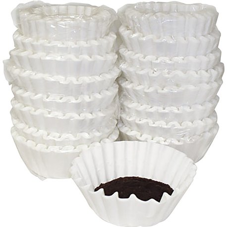 Melitta Basket-style Coffeemaker Coffee Filters - Heavyweight, Tear Resistant, Disposable - 800 / Carton - White