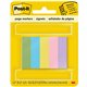 Post-it Page Markers - 100 - 1/2" x 2" - Rectangle - Unruled - Electric Blue, Yellow, Aqua Wave, Light Mulberry, Neon Green - Pa
