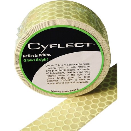 Miller's Creek Honeycomb Reflective Adhesive Tape - 5 ft Length x 1.50" Width - Plastic - For Shipping, Mailing - 1 / Roll - Yel