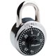 Master Lock Combination Lock - 3 Digit - 0.28" Shackle Diameter - Cut Resistant, Rust Resistant - Steel - 1 Each