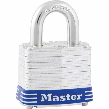 Master Lock High Security Padlock - Keyed Different - 0.28" Shackle Diameter - Cut Resistant, Rust Resistant - Steel - Silver - 