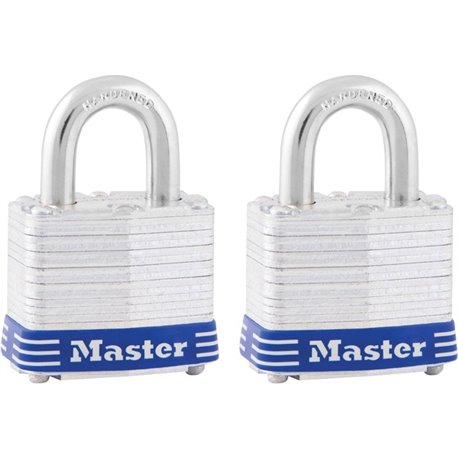 Master Lock High Security Padlock - Keyed Alike - 0.28" Shackle Diameter - Cut Resistant, Pick Proof, Rust Resistant - Steel - S