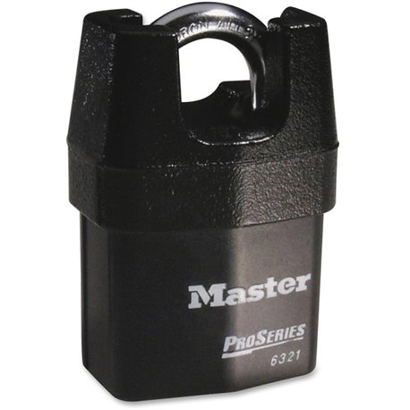 Master Lock Boron Shackle Pro Series Padlock - Keyed Different - 0.31" Shackle Diameter - Cut Resistant, Pry Resistant - Steel -