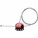 Master Lock Adjustable Cable Lockout - Black, Red - Plastic - 6 ft