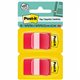 Post-it Flags - 100 - 1" x 1 3/4" - Rectangle - Unruled - Red - Removable, Self-adhesive - 100 / Pack